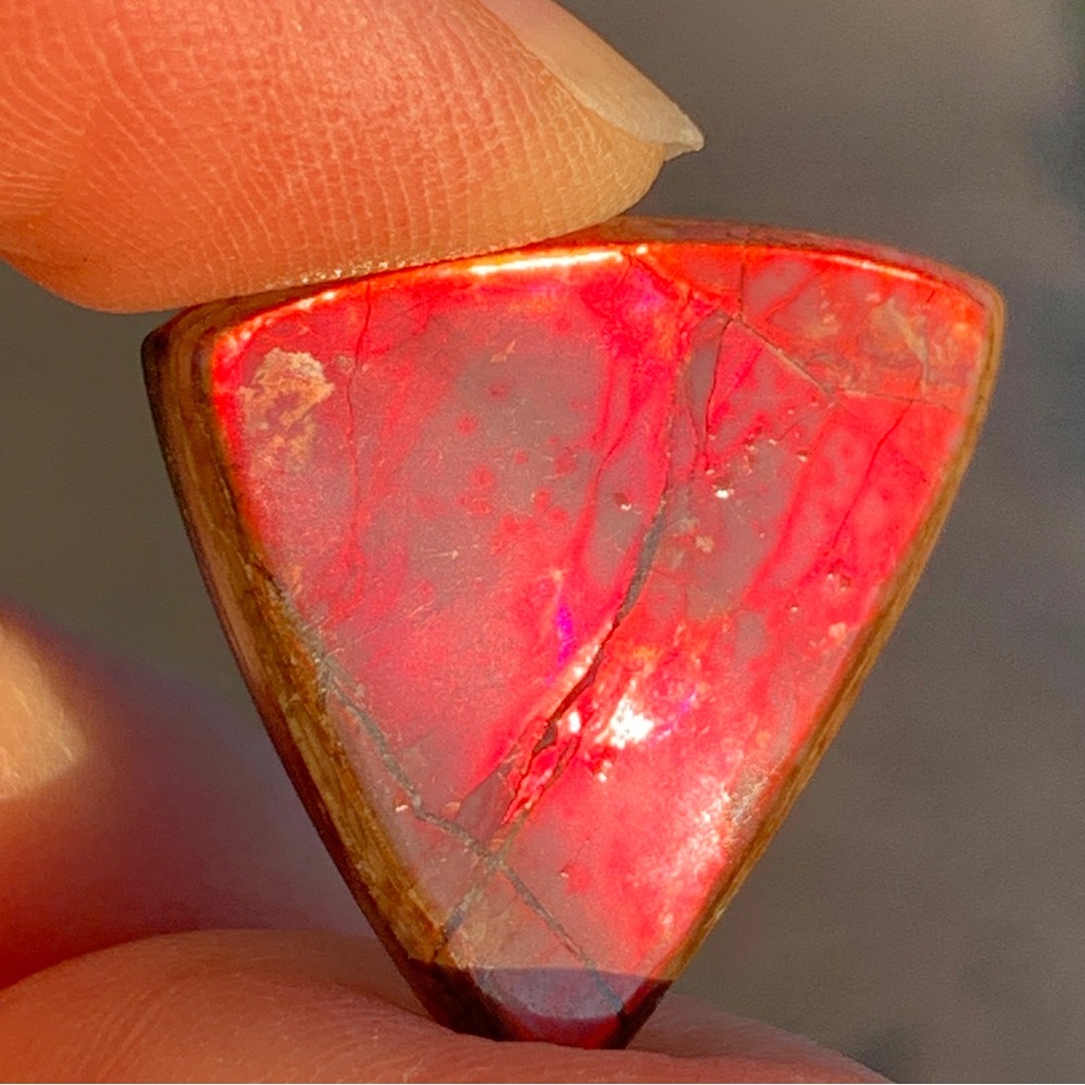 19.04cts Natural Canadian Ammolite Stone - Picture 5 of 17